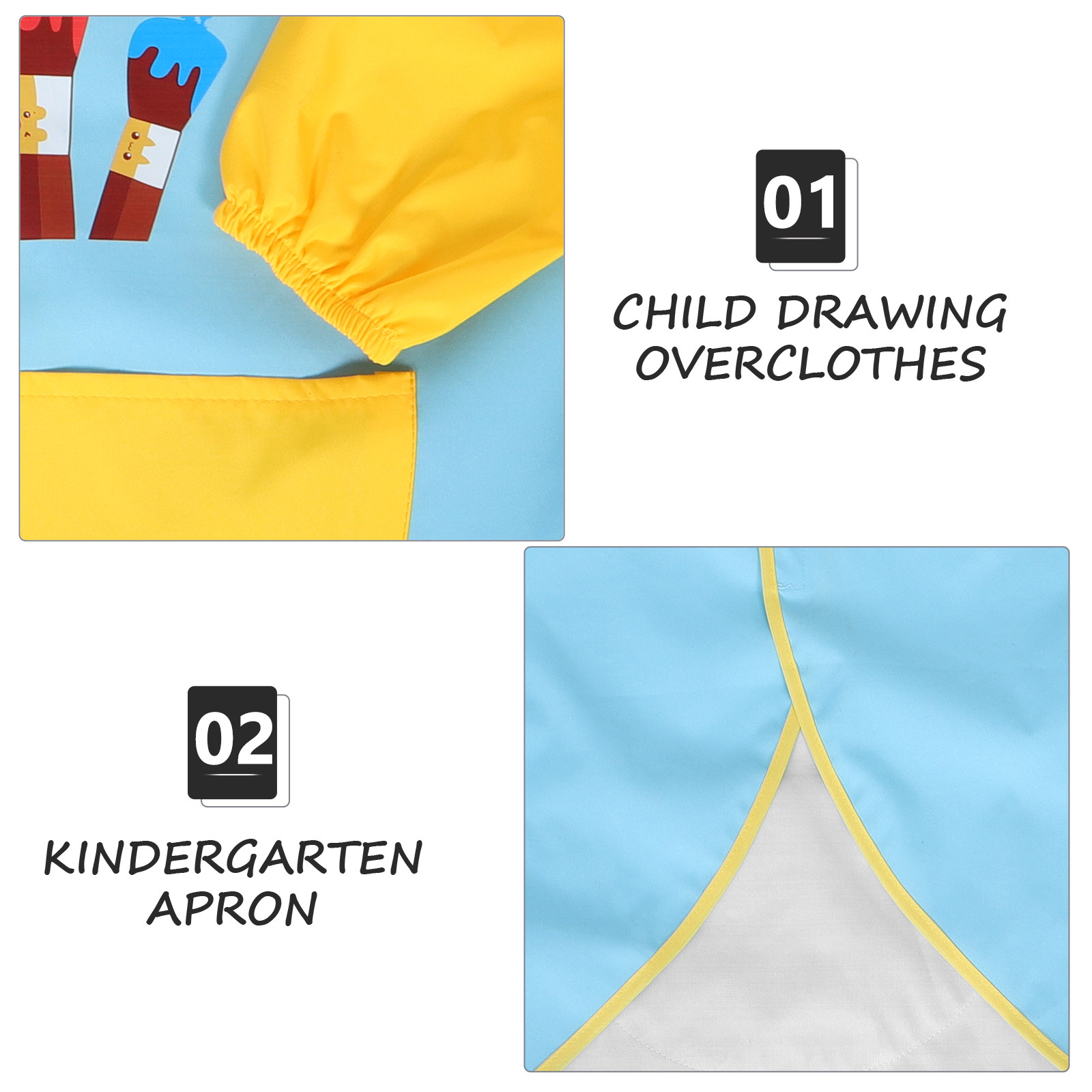 Kids Waterproof Painting Smock - Art Craft Activities For Preschoolers ulasan dan harga