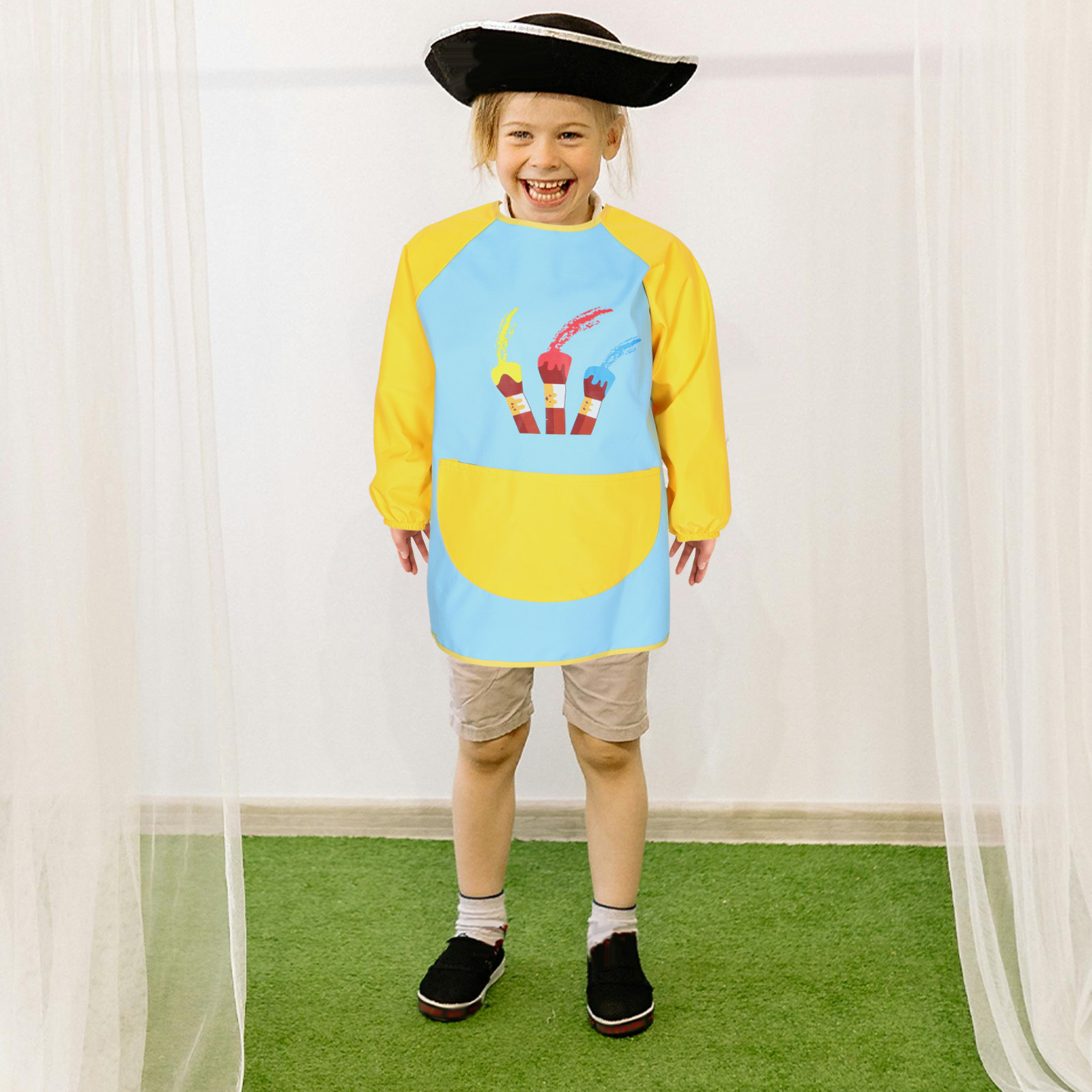 Kids Waterproof Painting Smock - Art Craft Activities For Preschoolers ulasan dan harga