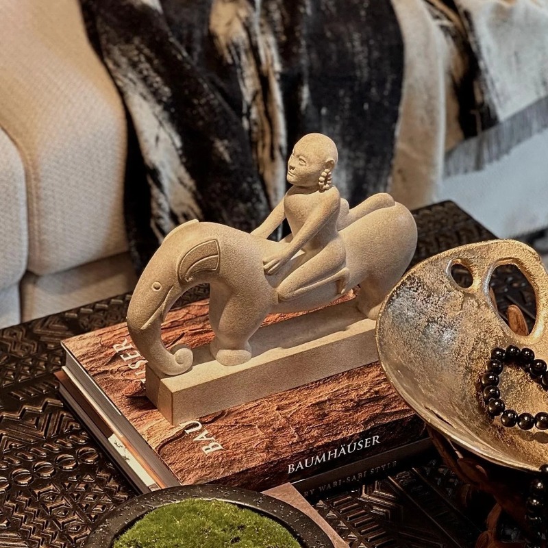 Creative Abstract Character Ri - Art Craft Elephant ulasan dan harga