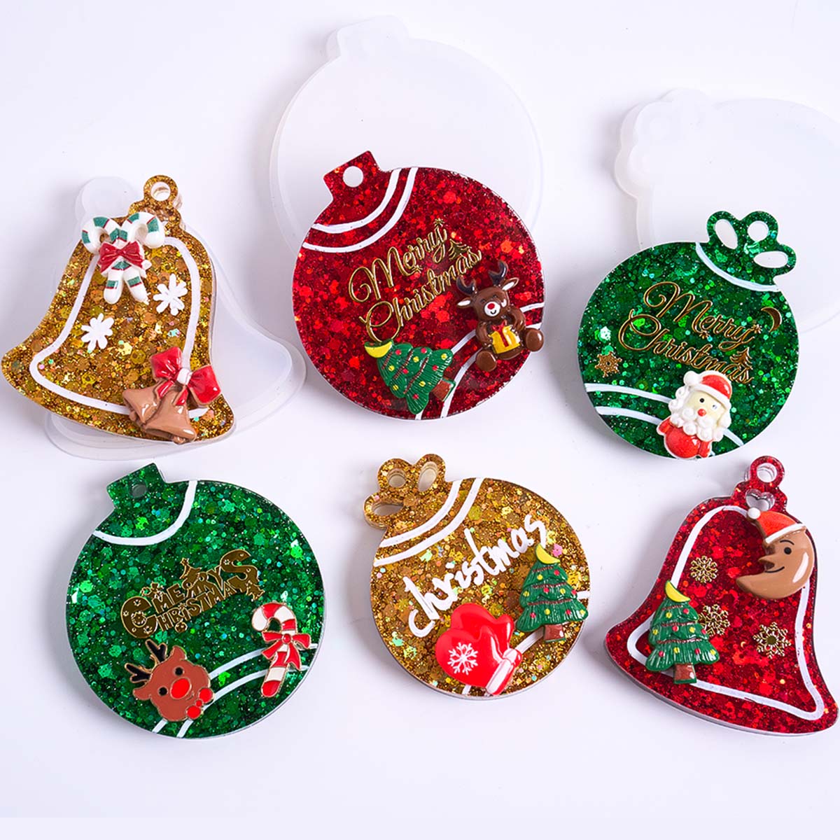 Xmas Tag Pendant Silicone Mold - Resin Casting Mold ulasan dan harga
