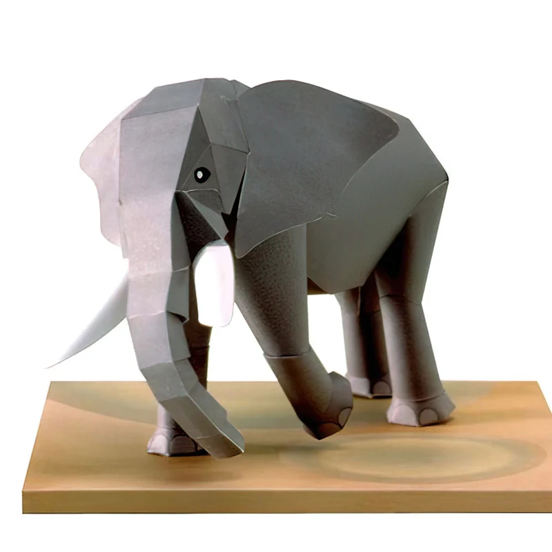African Elephant Origami Art M - Art Craft Elephant ulasan dan harga