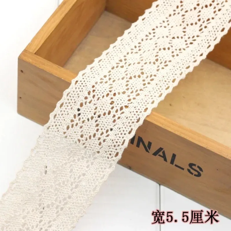 Ivory White Cotton Lace Trim R - Art Craft Girl ulasan dan harga