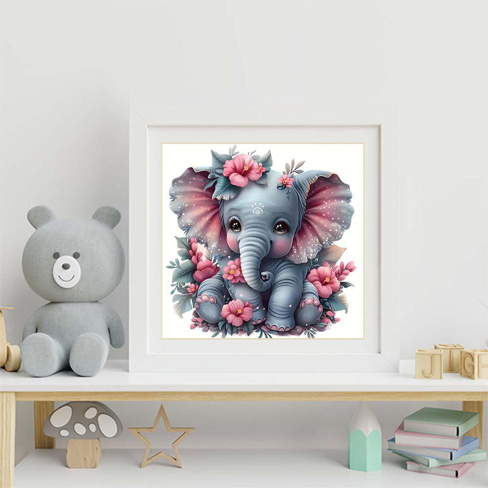 HUACAN Diamond Painting Animal - Art Craft Elephant ulasan dan harga