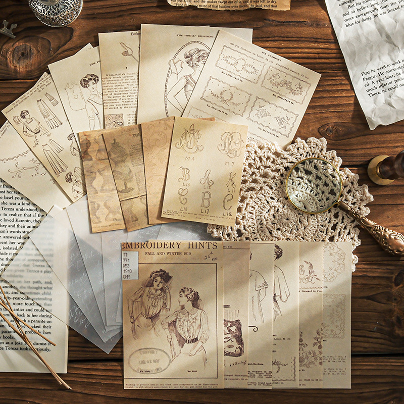 Vintage Scrapbooking Craft Pap - Art Craft Journal ulasan dan harga