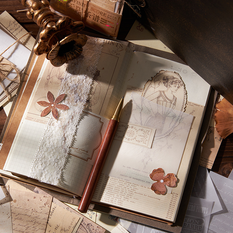 Vintage Scrapbooking Craft Pap - Art Craft Journal ulasan dan harga