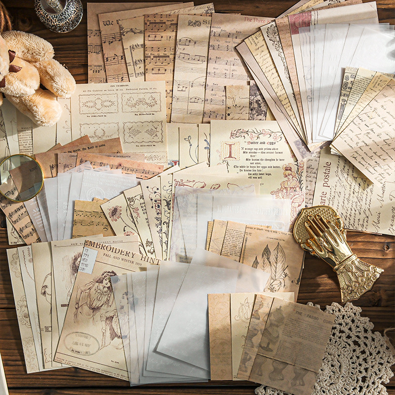 Vintage Scrapbooking Craft Pap - Art Craft Journal ulasan dan harga