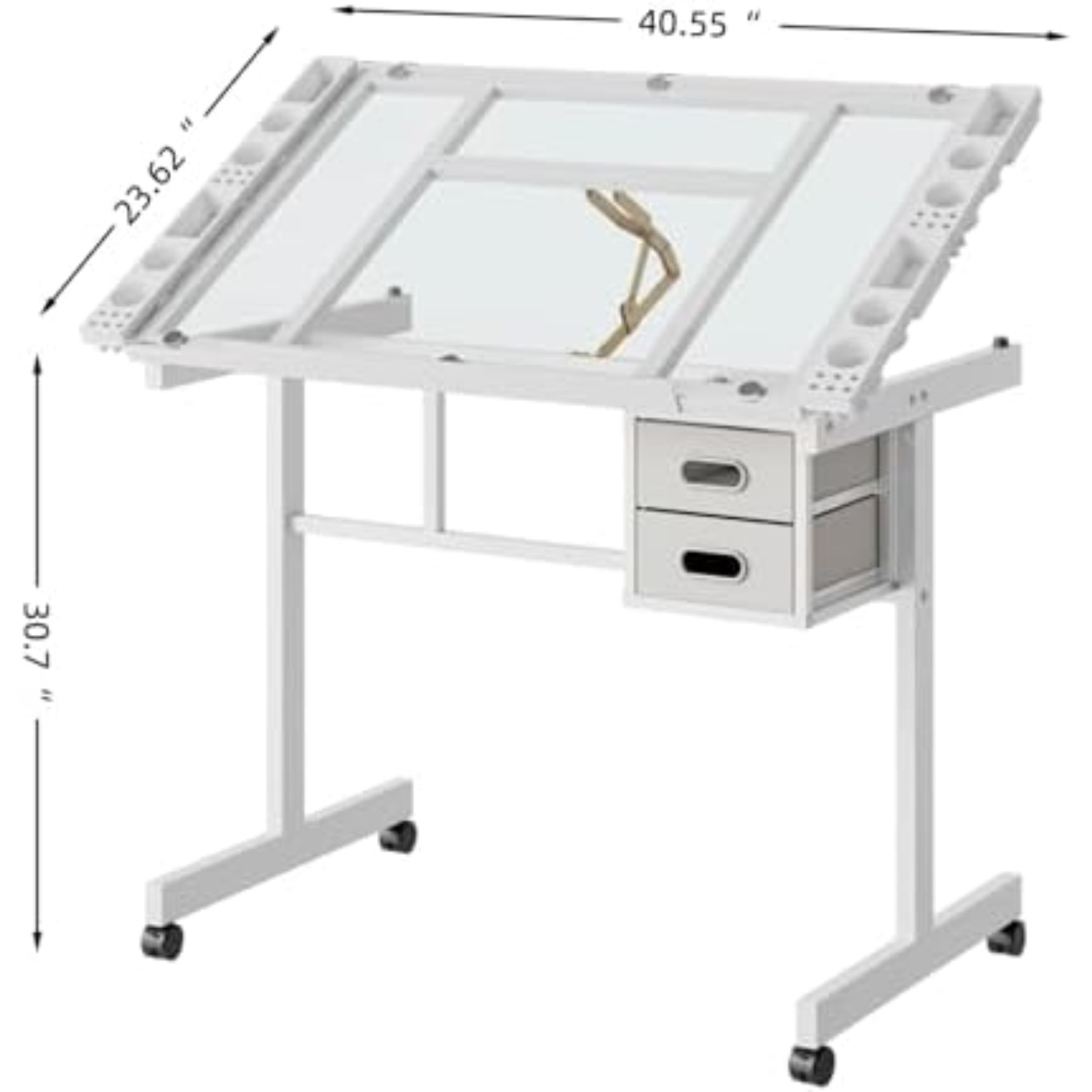 Rolling Drafting Table Desk, P - Art Craft And ulasan dan harga