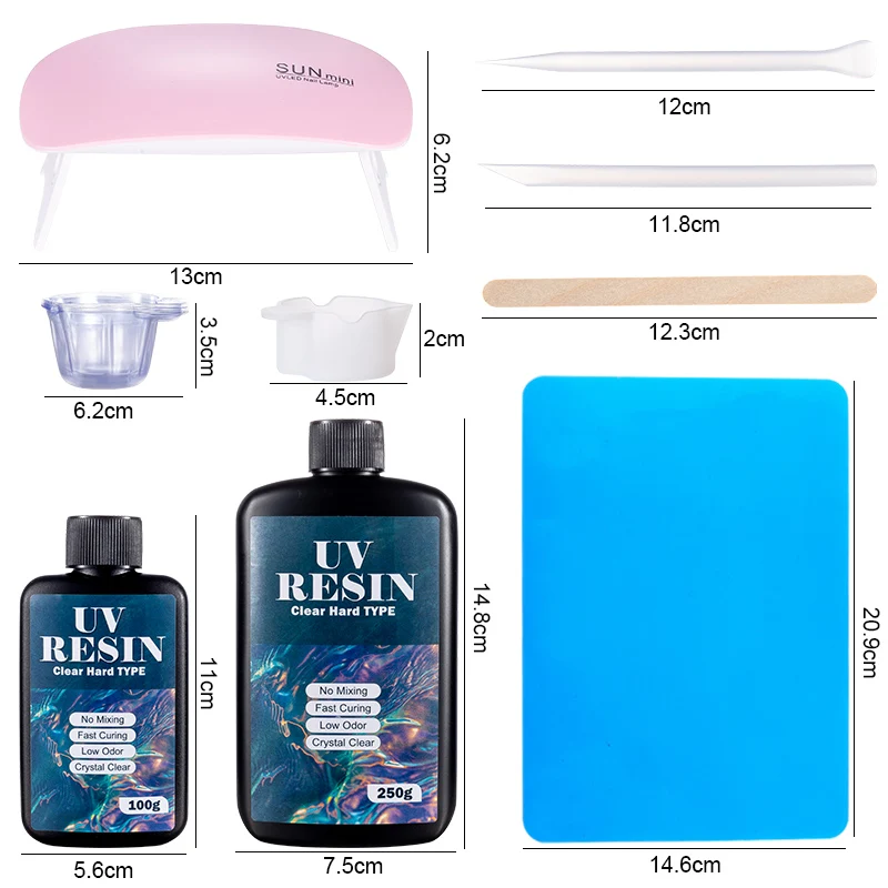 100g/250g Clear UV Resin Hard  - Resin Casting Mold ulasan dan harga