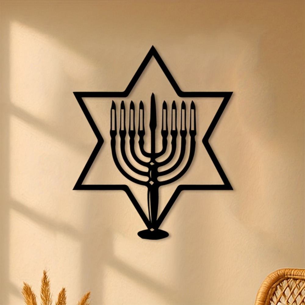 CIFBUY Metal Wall Art Menorah  - Art & Craft Hari Raya ulasan dan harga