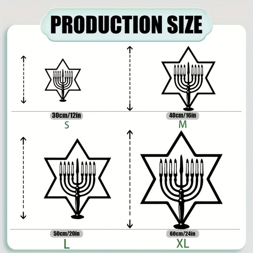 CIFBUY Metal Wall Art Menorah  - Art & Craft Hari Raya ulasan dan harga