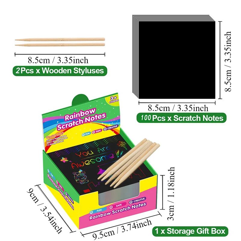 Many Creative Scratch Art Card - Art Craft For Toddlers ulasan dan harga