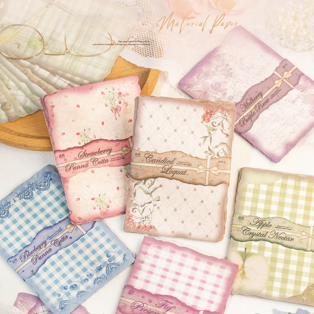 30sheets Vintage Scrapbook Pap - Art Craft Journal ulasan dan harga