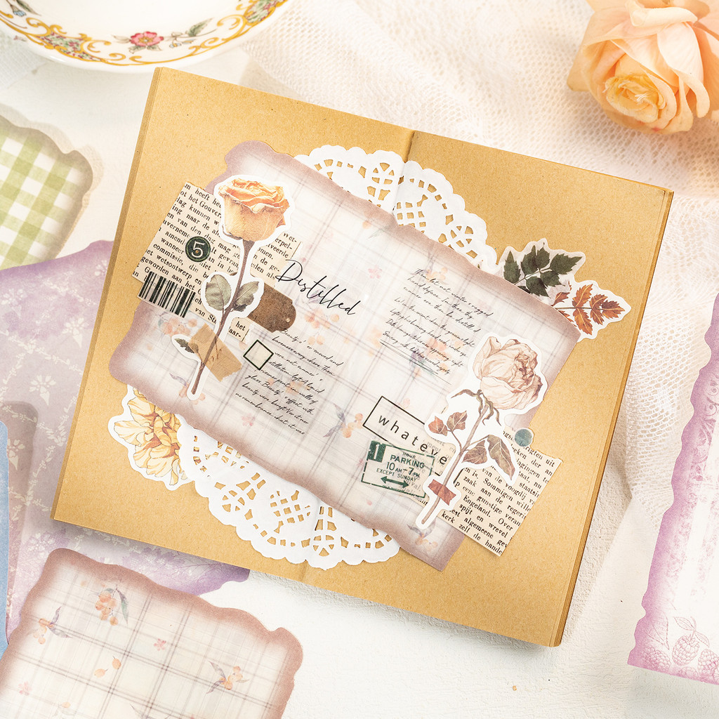 30sheets Vintage Scrapbook Pap - Art Craft Journal ulasan dan harga