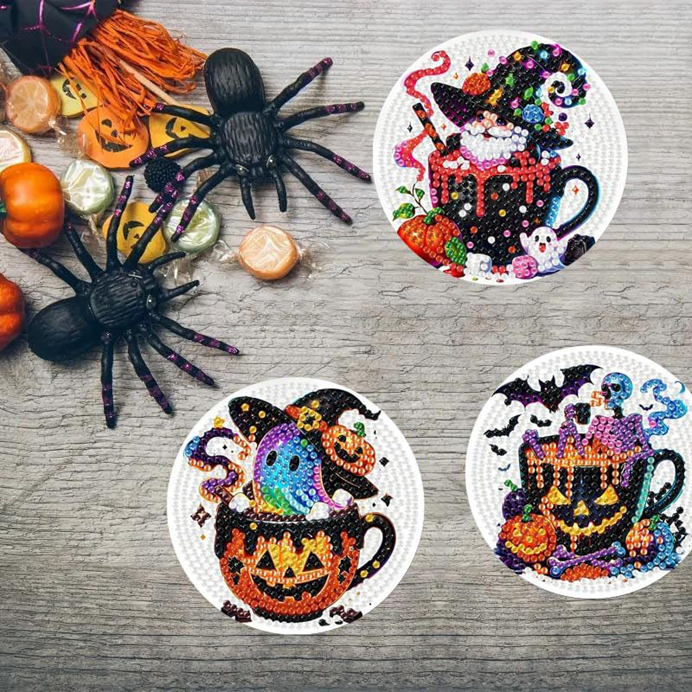 8PCS 5D Halloween Gnome Diamon - Art Craft Adult ulasan dan harga