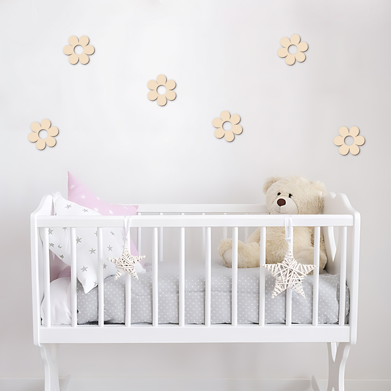 Wooden Flower Wood Cutouts Flo - Art Craft 2 Year Olds ulasan dan harga