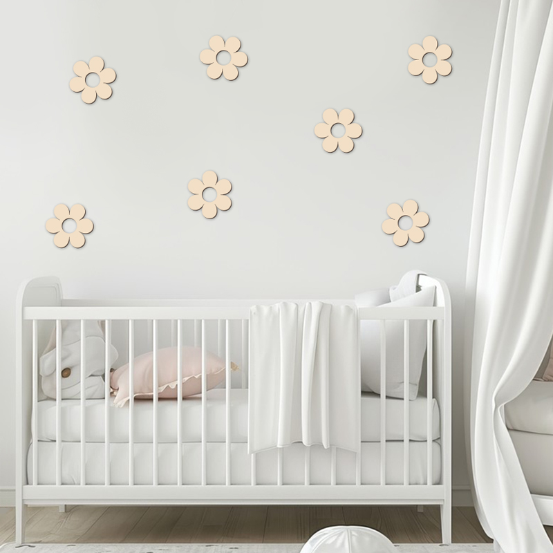 Wooden Flower Wood Cutouts Flo - Art Craft 2 Year Olds ulasan dan harga