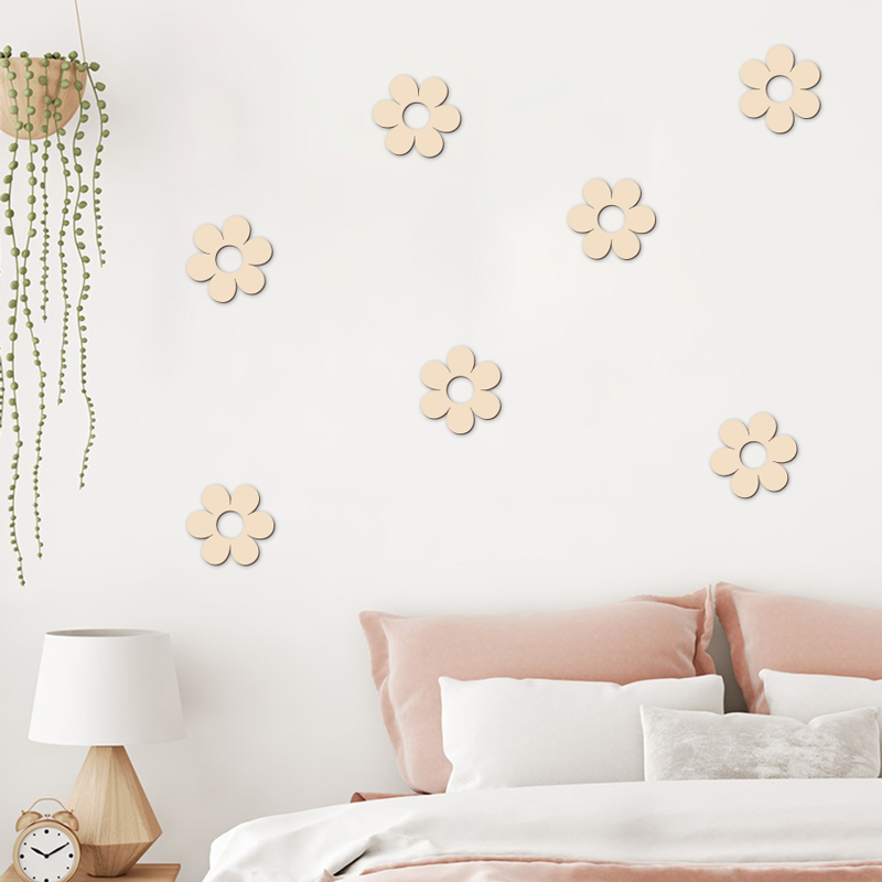 Wooden Flower Wood Cutouts Flo - Art Craft 2 Year Olds ulasan dan harga