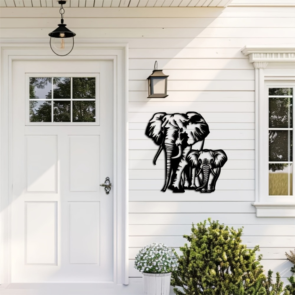 CIFBUY Metal Elephant Wall Art - Art Craft Elephant ulasan dan harga