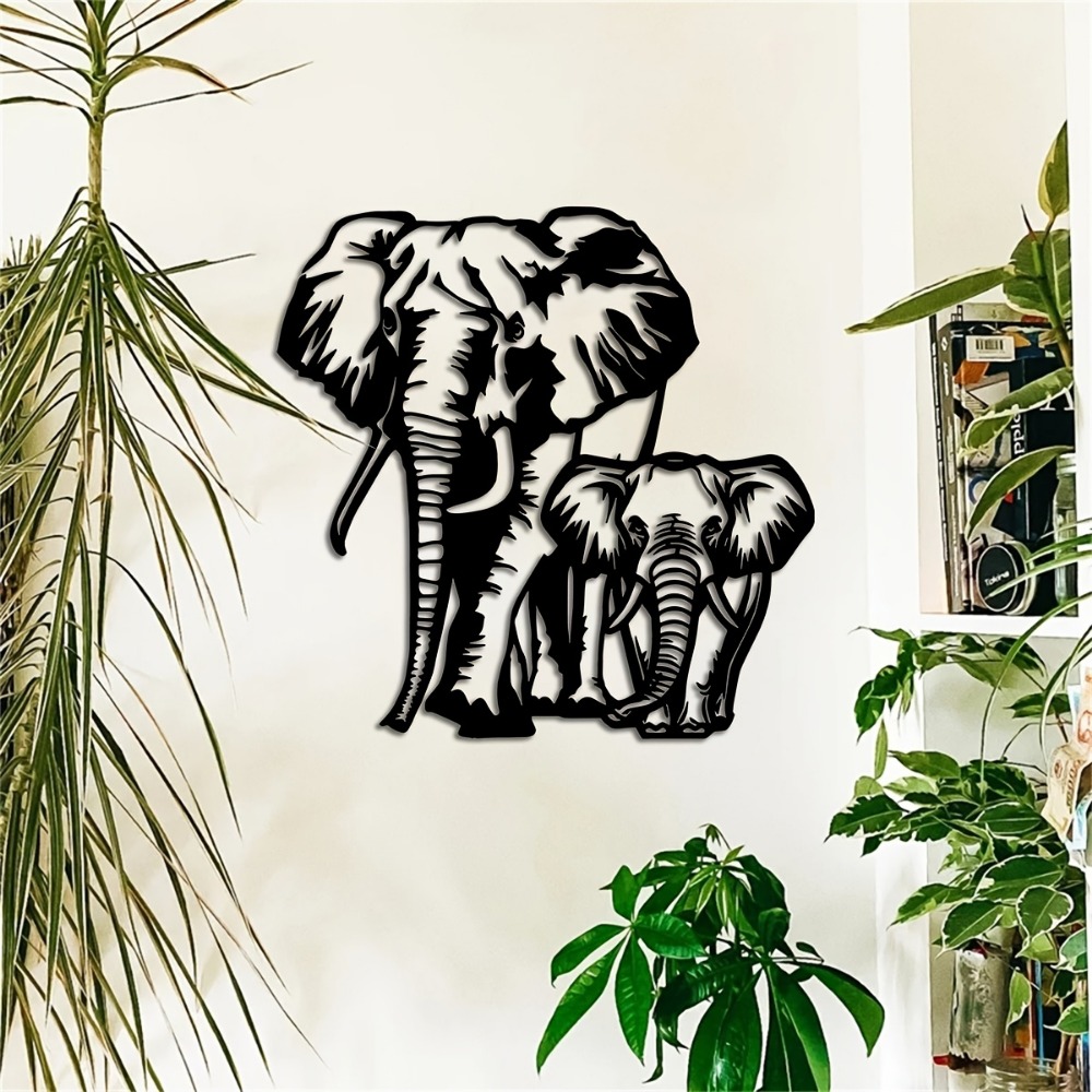CIFBUY Metal Elephant Wall Art - Art Craft Elephant ulasan dan harga