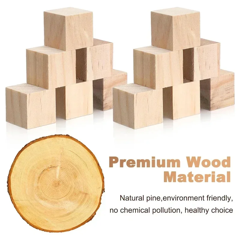 1-5cm Natural Blank Wooden Blo - Art Craft 2 Year Olds ulasan dan harga