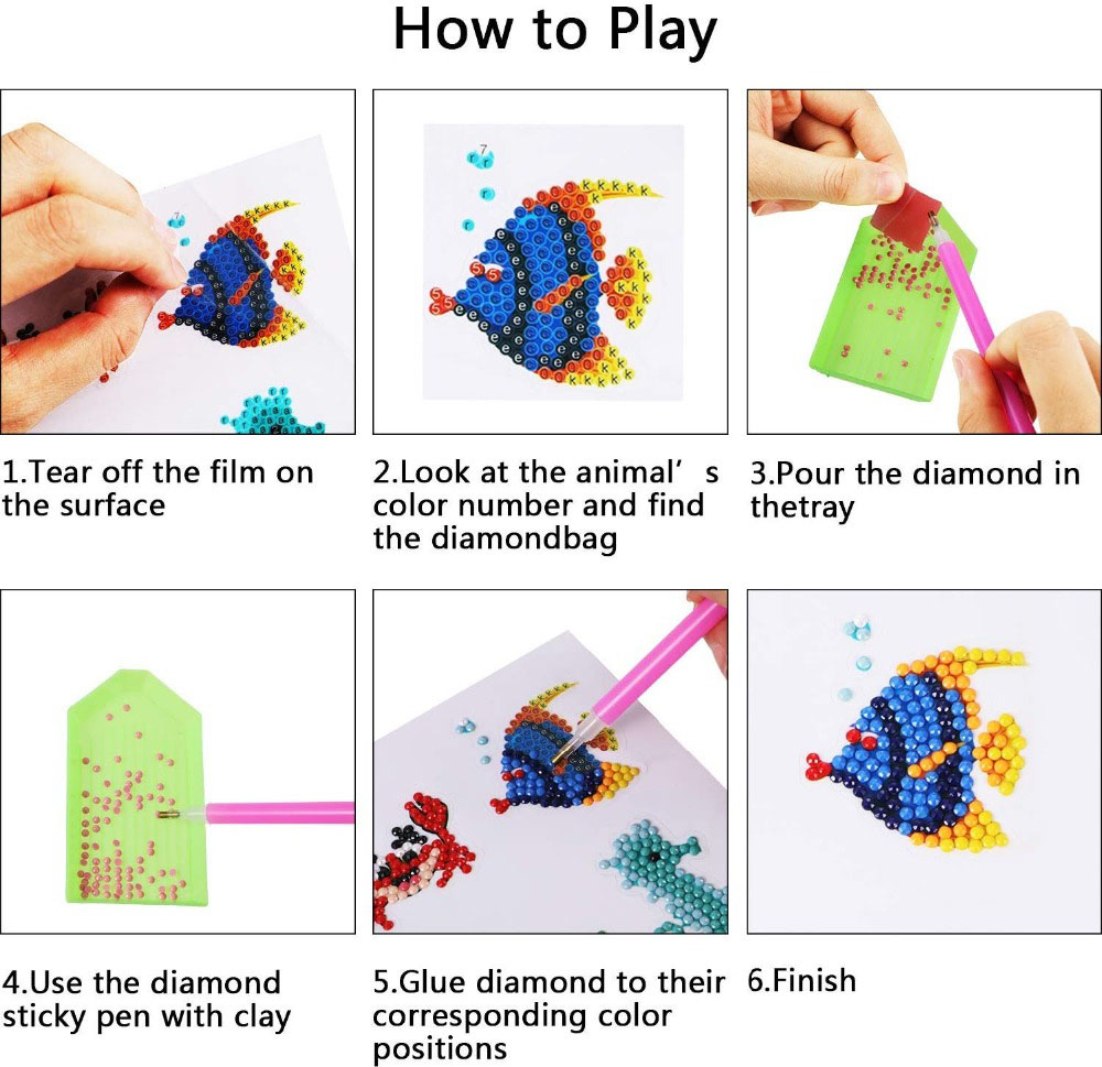 Easy Diamond Painting Stickers - Art Craft For Toddlers ulasan dan harga