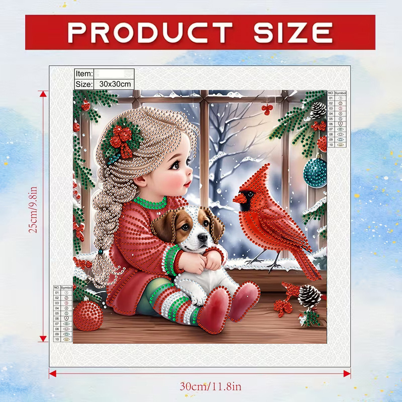 Winter Girl and Dog Diamond Pa - Art Craft Girl ulasan dan harga