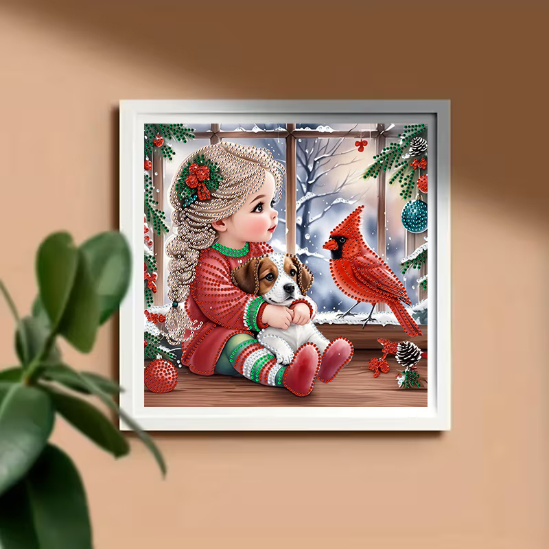 Winter Girl and Dog Diamond Pa - Art Craft Girl ulasan dan harga