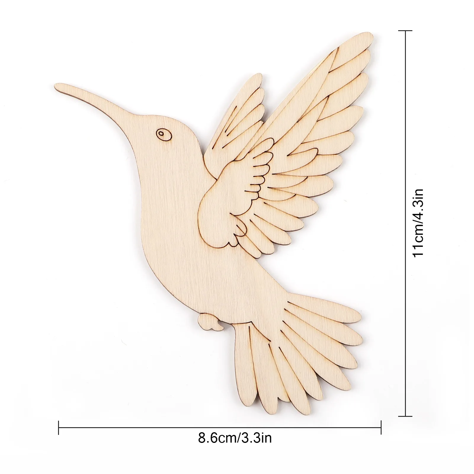10pcs Unfinished Wood Animal B - Art Craft And ulasan dan harga