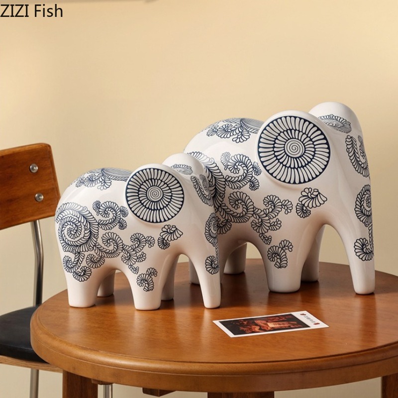 New Chinese Style Ceramic Elep - Art Craft Elephant ulasan dan harga