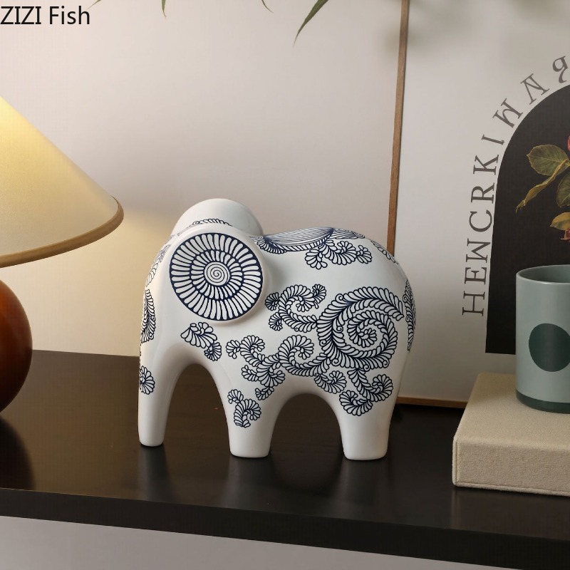New Chinese Style Ceramic Elep - Art Craft Elephant ulasan dan harga