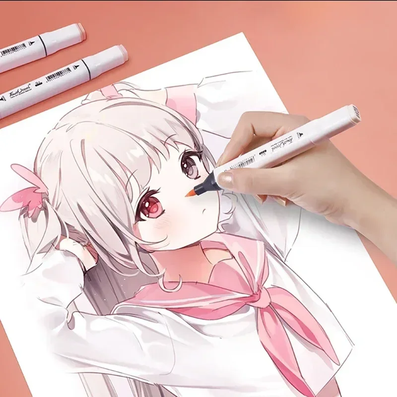 6/12/24/30 Colors Skin Tone Du - Illustration Marker Set ulasan dan harga