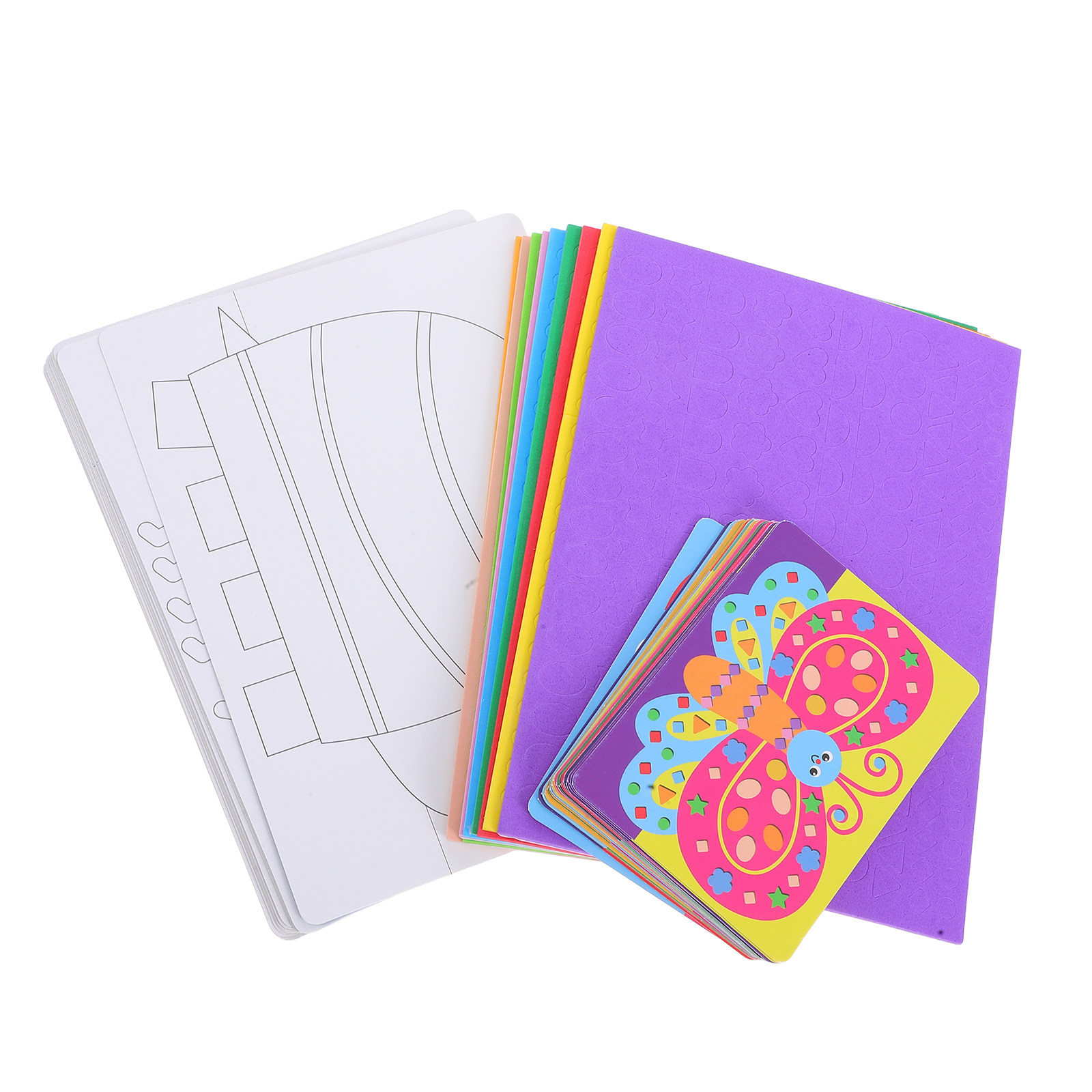 1Set DIY 3D Eva Sticker Kit Ad - Art Craft Activities For Preschoolers ulasan dan harga