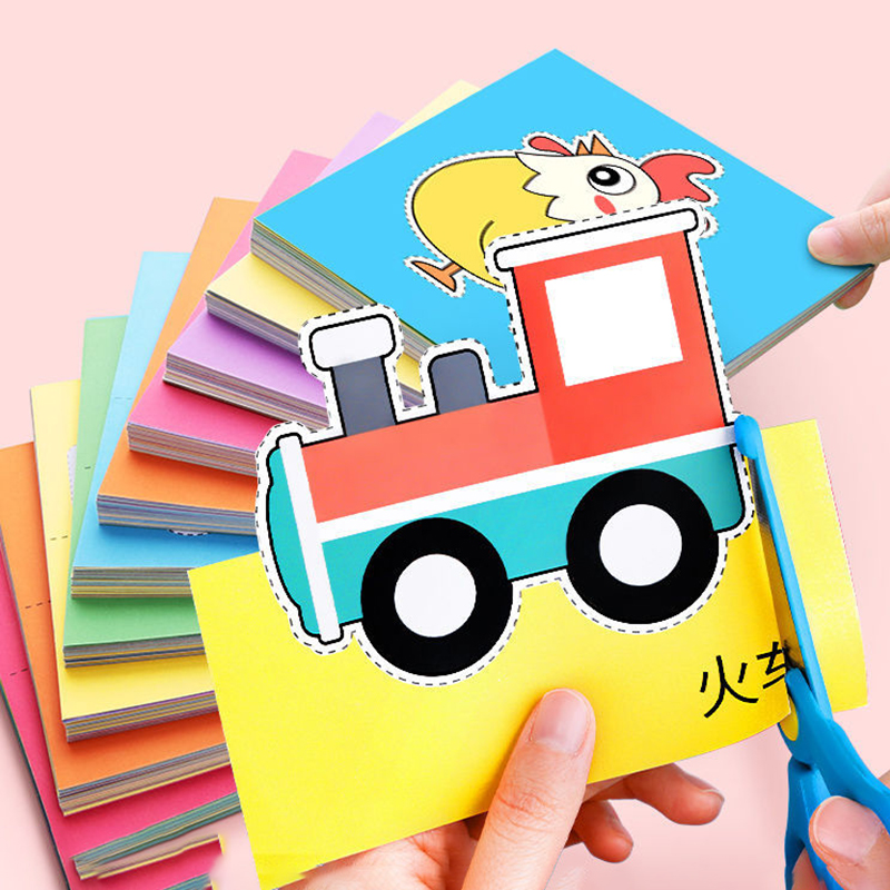 96Pcs Fun Paper Cutting Set, P - Art Craft For Toddlers ulasan dan harga