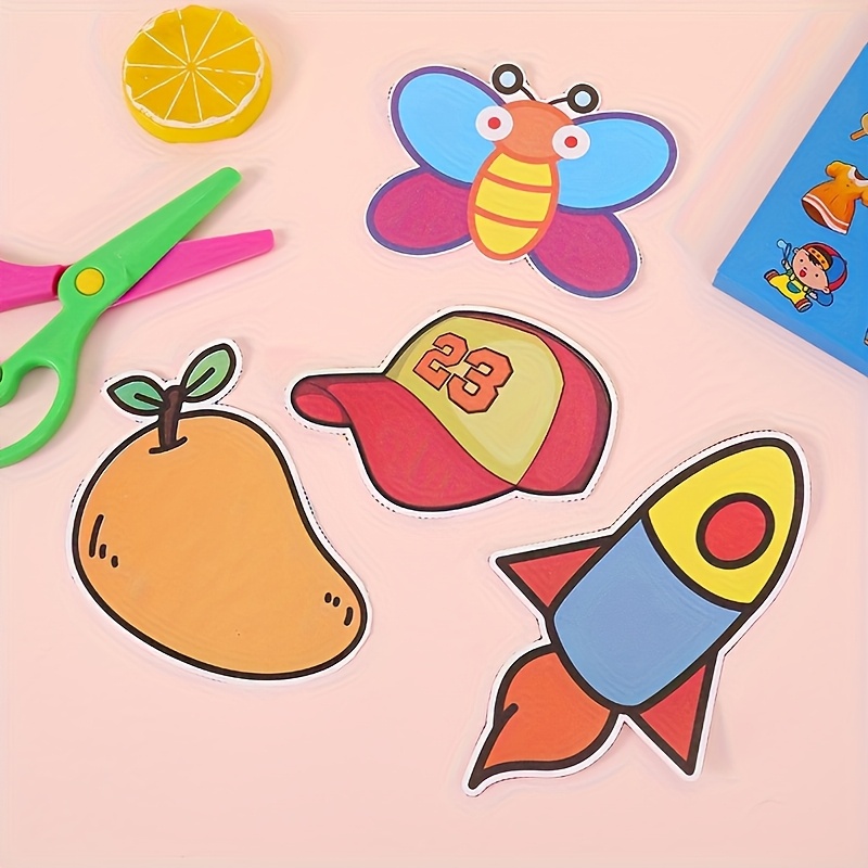96Pcs Fun Paper Cutting Set, P - Art Craft For Toddlers ulasan dan harga
