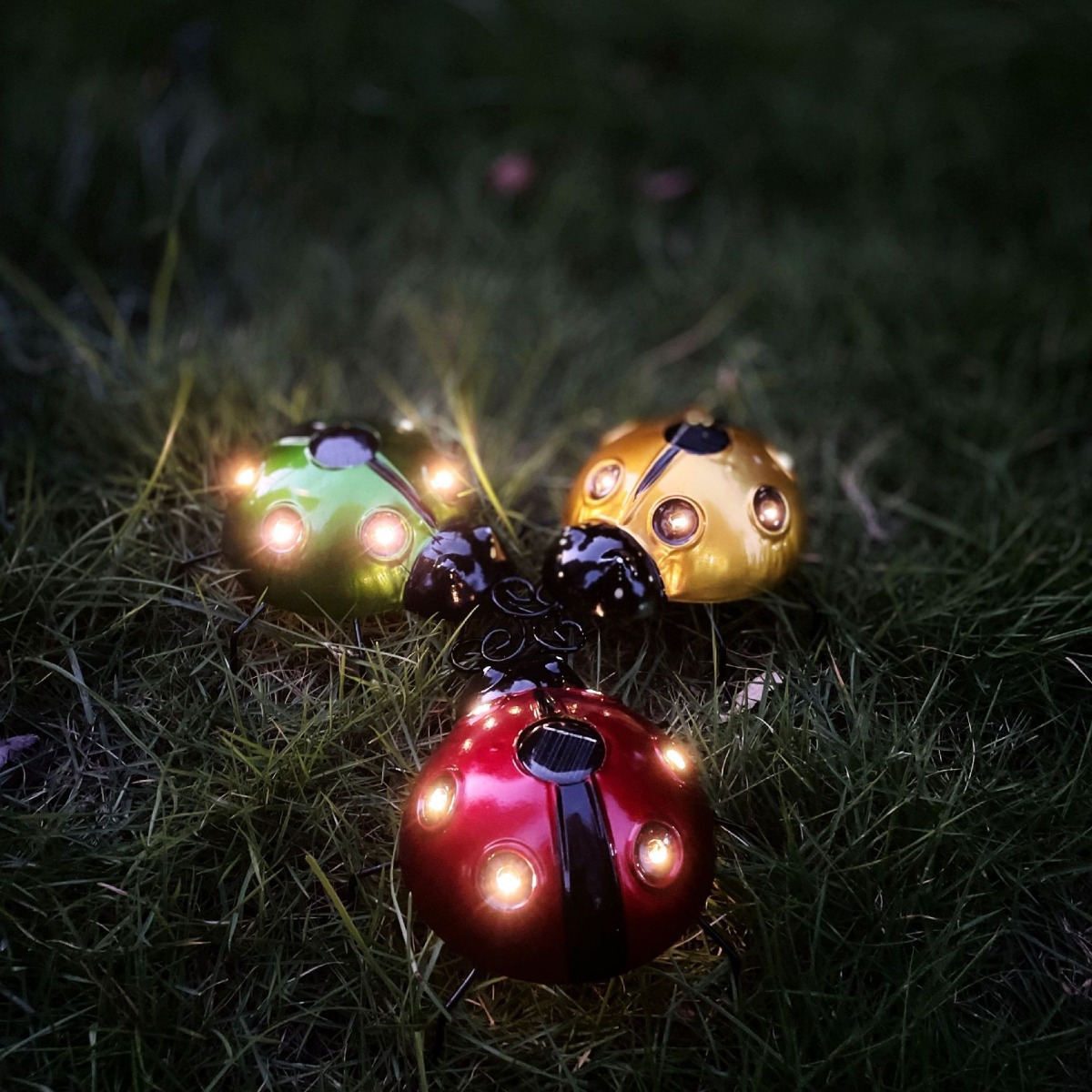 New Solar Iron Art Ladybug Cre - Art Craft Ladybug ulasan dan harga
