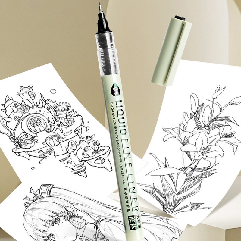 8pcs Pigment Liner Micron Ink  - Illustration Marker Set ulasan dan harga