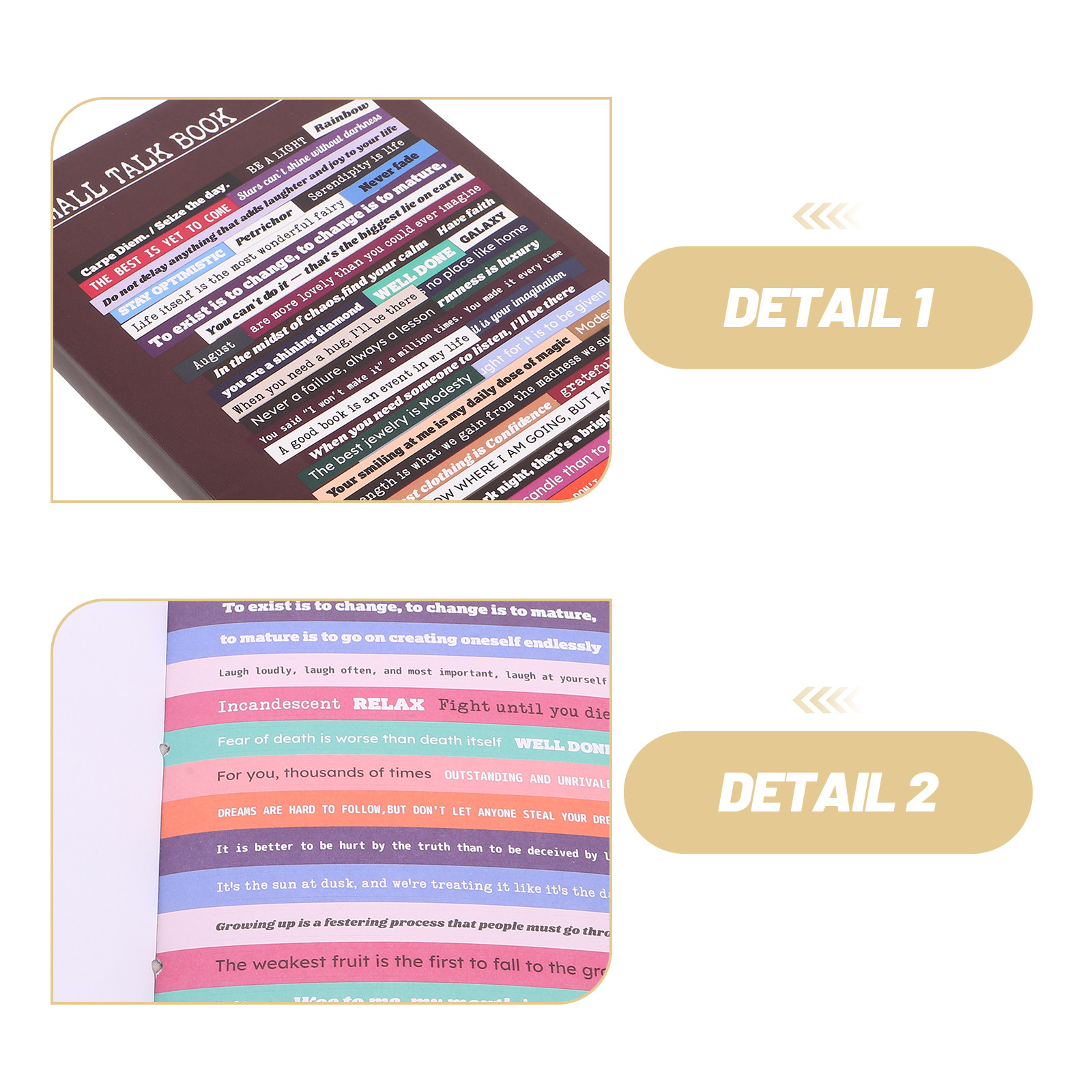 60Sheets Vintage Quote Sticker - Art Craft Journal ulasan dan harga