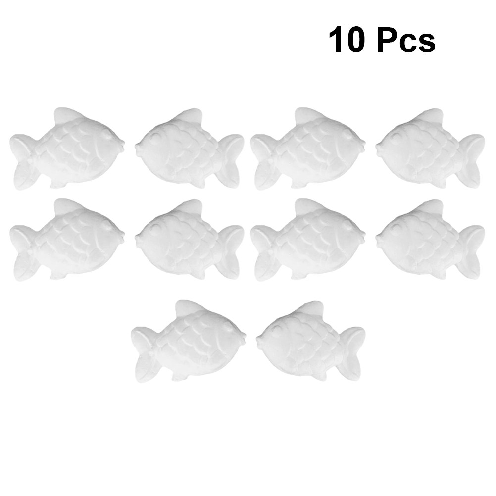 10Pcs Foam Fish DIY Craft Whit - Art Craft Activities For Preschoolers ulasan dan harga