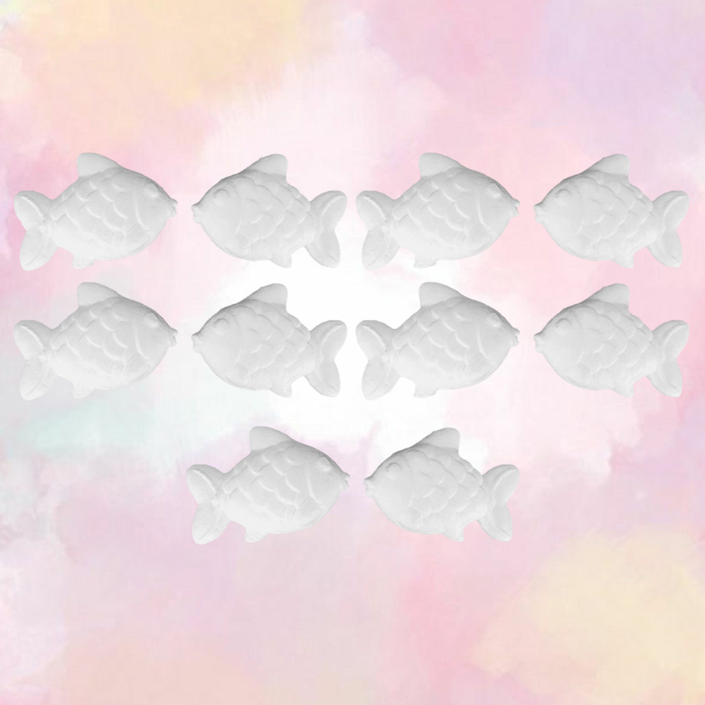 10Pcs Foam Fish DIY Craft Whit - Art Craft Activities For Preschoolers ulasan dan harga