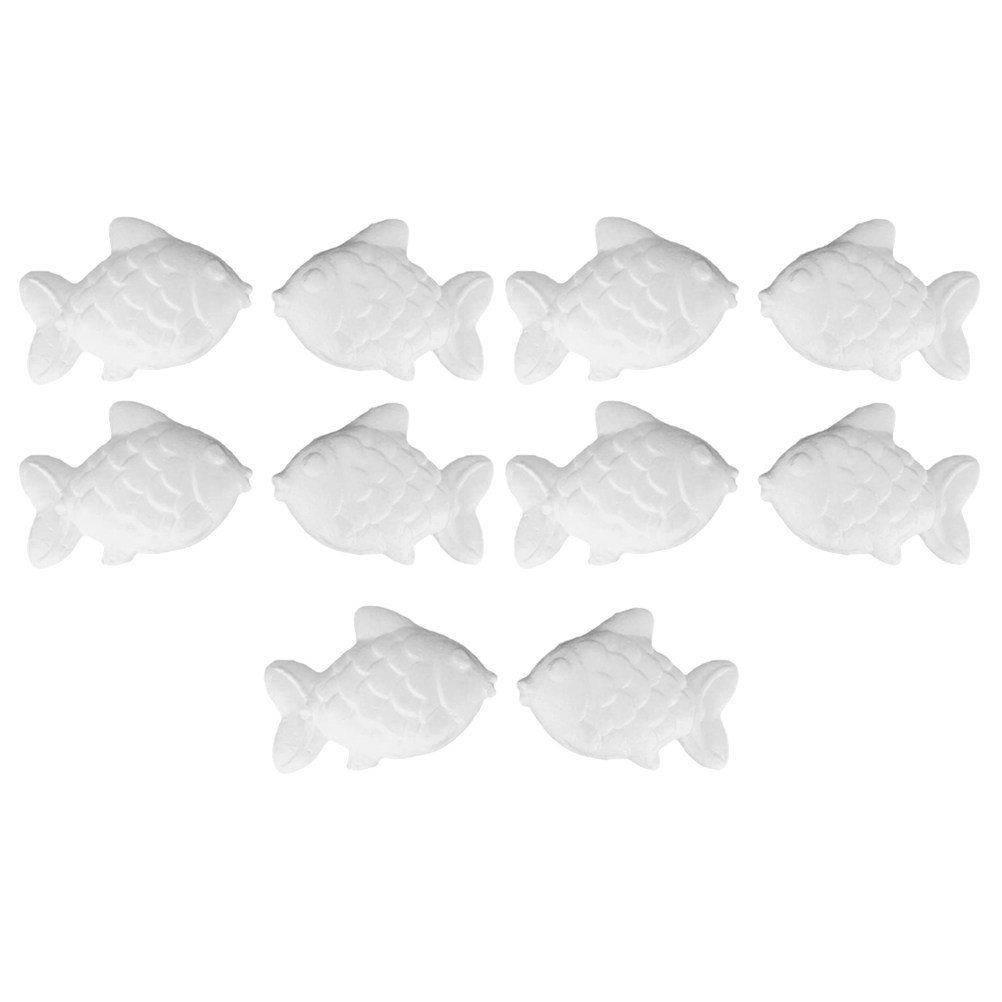 10Pcs Foam Fish DIY Craft Whit - Art Craft Activities For Preschoolers ulasan dan harga