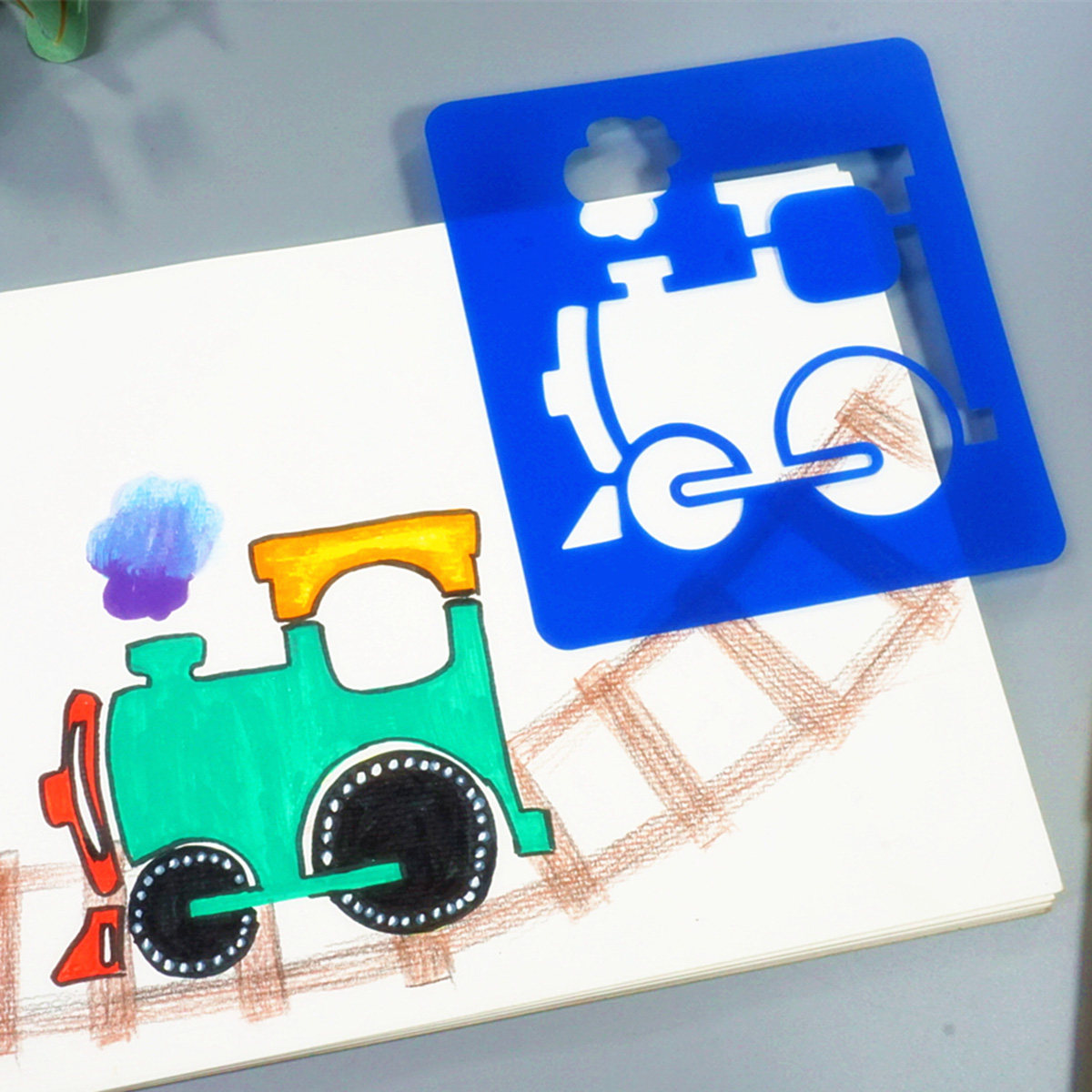 12Pcs Cartoon Drawing Template - Art Craft Activities For Preschoolers ulasan dan harga