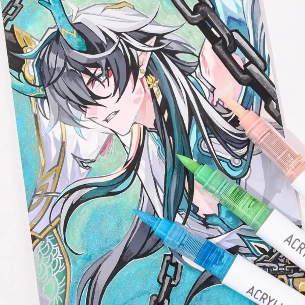 LANGUO 24-288 Colors Acrylic M - Illustration Marker Set ulasan dan harga