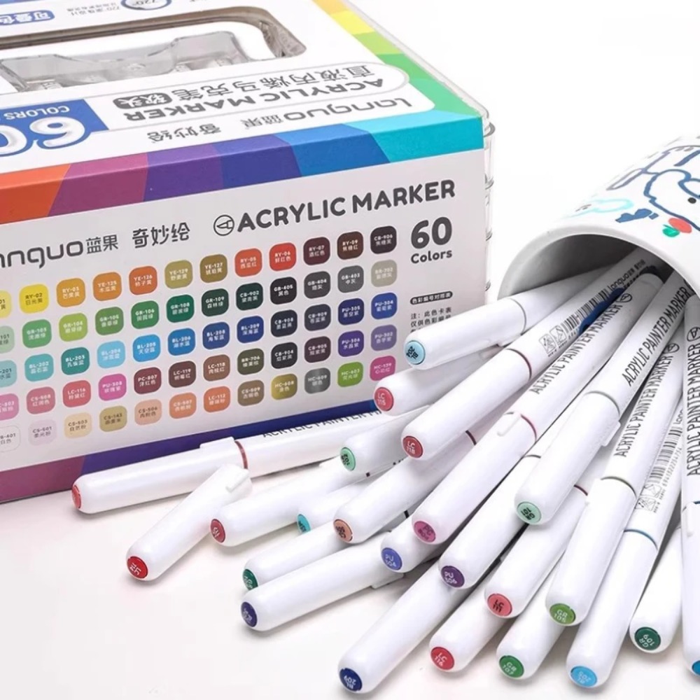 LANGUO 24-288 Colors Acrylic M - Illustration Marker Set ulasan dan harga