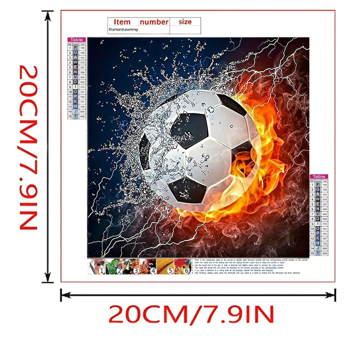 A Set of Football Diamond Pain - Art Craft Adult ulasan dan harga