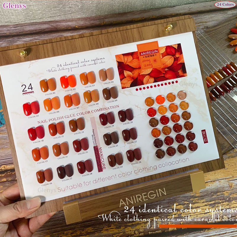 Vintage brown 24 color nail po - Art Craft Online ulasan dan harga