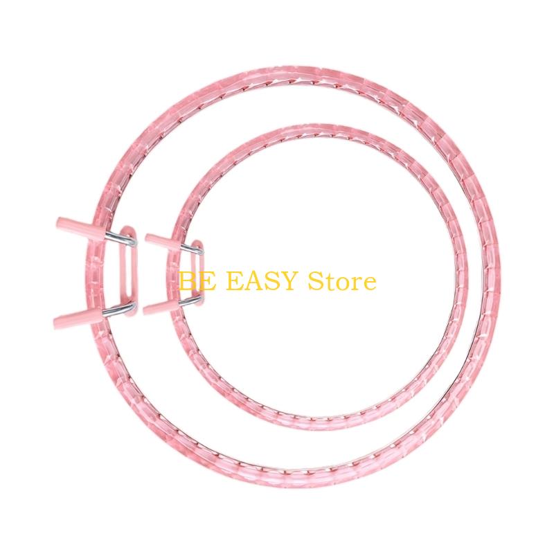 E28F 2 Pack Acrylic Craft Hoop - Art Craft Description ulasan dan harga