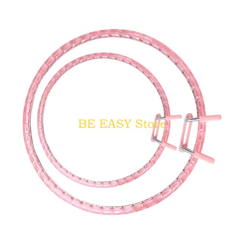 E28F 2 Pack Acrylic Craft Hoop - Art Craft Description ulasan dan harga