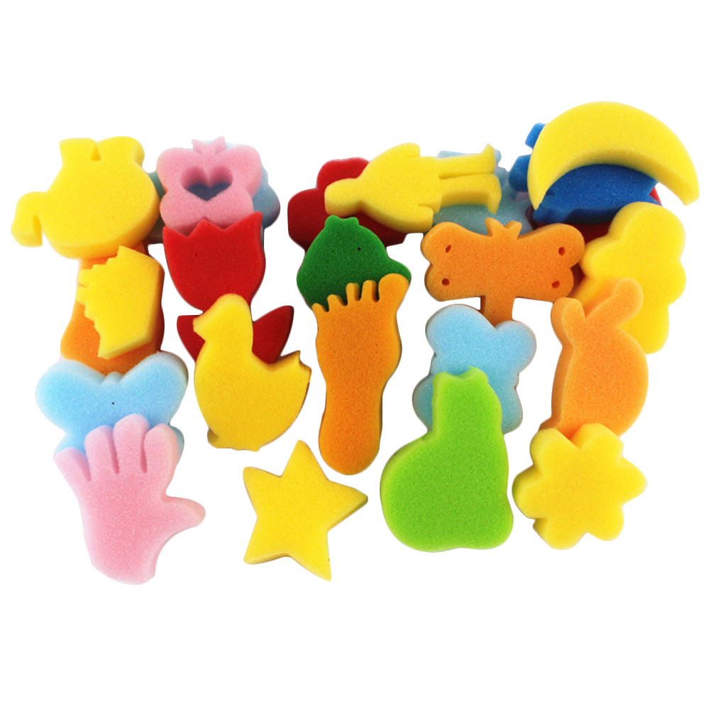 25Pcs Animal Sponge Stamps for - Art Craft Activities For Preschoolers ulasan dan harga