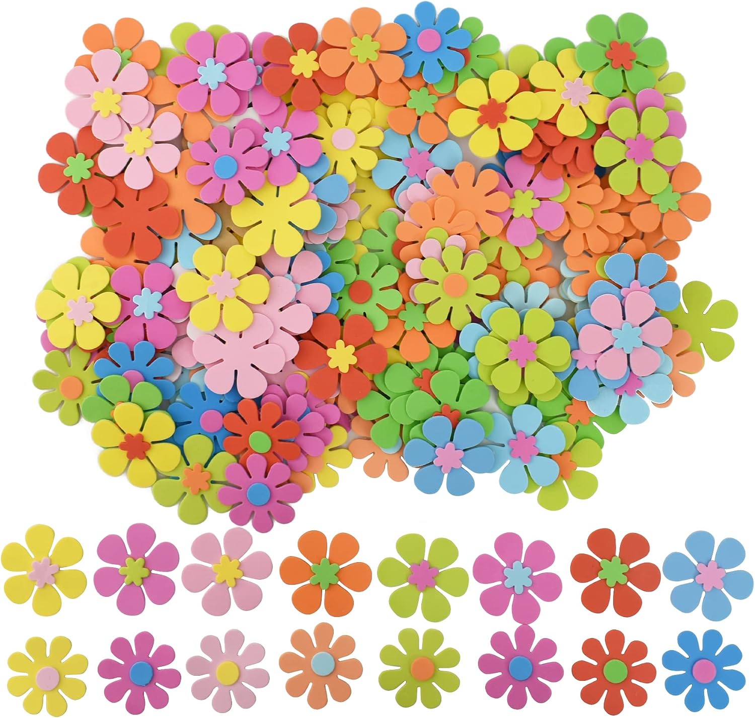 100PCS New mix 3D flower foam  - Art Craft Activities For Preschoolers ulasan dan harga