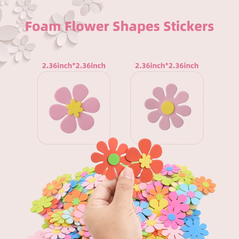 100PCS New mix 3D flower foam  - Art Craft Activities For Preschoolers ulasan dan harga